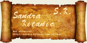 Sandra Kitanić vizit kartica